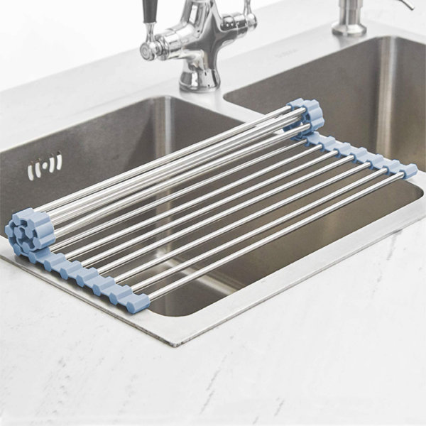COOREL Stainless Steel Over The Sink Dish Rack Wayfair